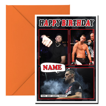 Nate Diaz Mc1104 Birthday Card