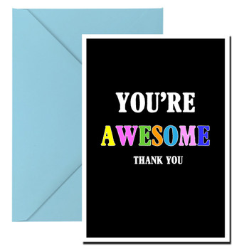 Naughty 354b You're Awesome - Thank You Birthday Card Naughty 354b You're Awesome - Thank You Birthday Card