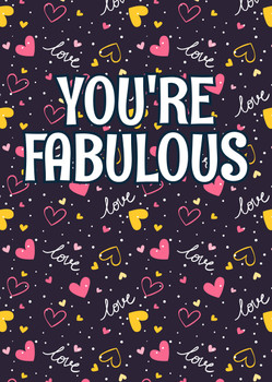 Naughty 357 You're Fabulous Birthday Card Naughty 357 You're Fabulous Birthday Card