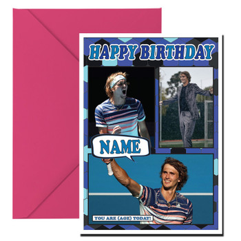 Alexander Zverev Mc1068 Birthday Card Alexander Zverev Mc1068 Birthday Card