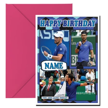Fabio Fognini Mc1073 Birthday Card