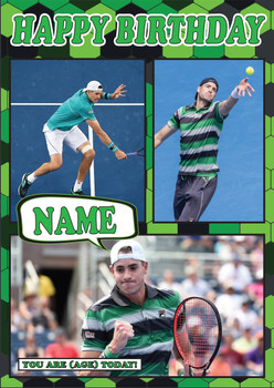 John Isner Mc1077 Birthday Card John Isner Mc1077 Birthday Card