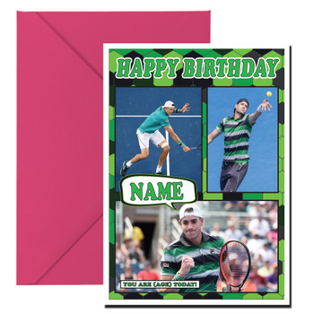 John Isner Mc1077 Birthday Card John Isner Mc1077 Birthday Card