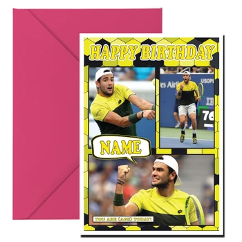 Matteo Berrettini Mc1078 Birthday Card