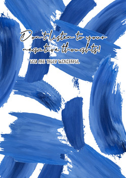 Naughty 91 Don't Listen To Your Negative Thoughts! You Are Truly Wonderful Birthday Card Naughty 91 Don't Listen To Your Negative Thoughts! You Are Truly Wonderful Birthday Card