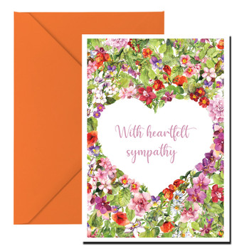 With Heartfelt Sympathy Birthday Card With Heartfelt Sympathy Birthday Card