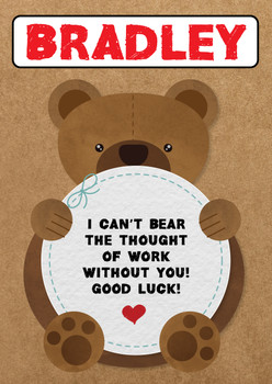 I Cant Bear The Thought Of Work Birthday Card I Cant Bear The Thought Of Work Birthday Card