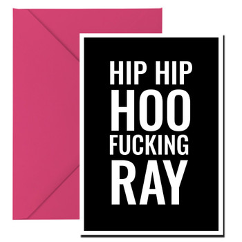 Naughty 140a Hip Hip Hoo Fucking Ray Birthday Card Naughty 140a Hip Hip Hoo Fucking Ray Birthday Card
