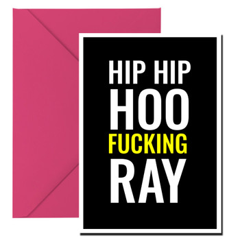 Naughty 140b Hip Hip Hoo Fucking Ray Birthday Card Naughty 140b Hip Hip Hoo Fucking Ray Birthday Card