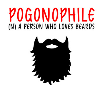 Naughty 230 Pogonophile (A) A Person Who Loves Beards Birthday Card