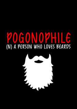 Naughty 230a Pogonophile (A) A Person Who Loves Beards Birthday Card