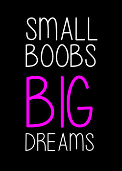Naughty 246a Small Boobs Big Dreams Birthday Card Naughty 246a Small Boobs Big Dreams Birthday Card