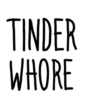 Naughty 294 Tinder Whore Birthday Card Naughty 294 Tinder Whore Birthday Card