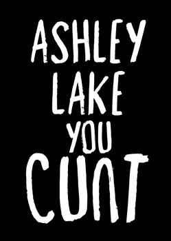 Naughty 3 Name You Cunt Birthday Card Naughty 3 Name You Cunt Birthday Card