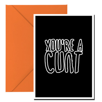Naughty 343a You're A Cunt Birthday Card Naughty 343a You're A Cunt Birthday Card