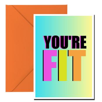 Naughty 358 You're Fit Birthday Card Naughty 358 You're Fit Birthday Card