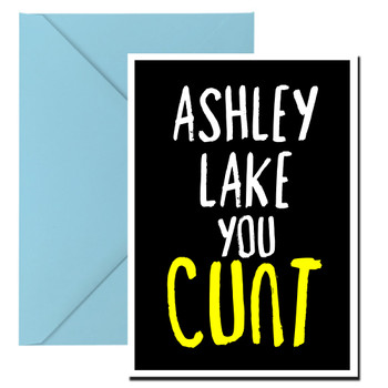 Naughty 3a Name You Cunt Birthday Card Naughty 3a Name You Cunt Birthday Card