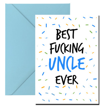 Naughty 40 Best Fucking Uncle Ever Birthday Card Naughty 40 Best Fucking Uncle Ever Birthday Card