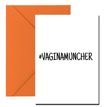Naughty 410 #Vaginamuncher Birthday Card