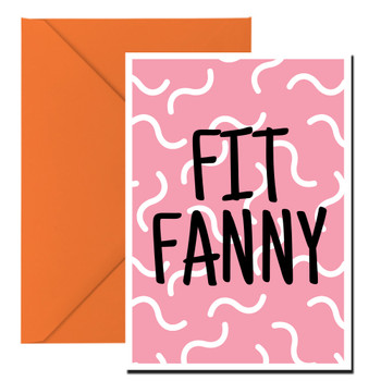 Naughty 436a Fit Fanny Birthday Card Naughty 436a Fit Fanny Birthday Card