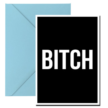 Naughty 45 Bitch Birthday Card