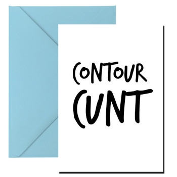 Naughty 69 Contour Cunt Birthday Card