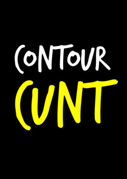 Naughty 69b Contour Cunt Birthday Card