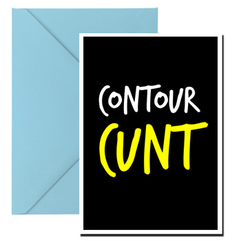 Naughty 69b Contour Cunt Birthday Card