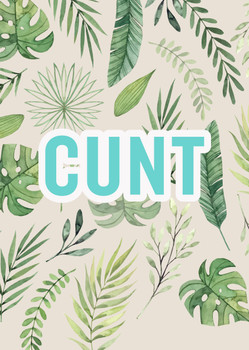 Naughty 73 Cunt Birthday Card