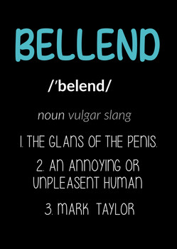 Naughty 83a Definition Of A Bellend Birthday Card