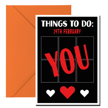 Things To Do 14th February You Birthday Card Things To Do 14th February You Birthday Card