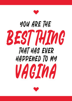 You Are The Best Thing That Has Ever Happened To My Vagina Birthday Card You Are The Best Thing That Has Ever Happened To My Vagina Birthday Card