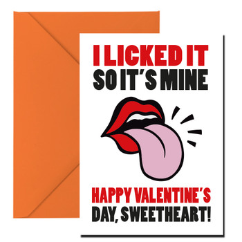 I Licked It So Its Mine Happy Valentines Day Sweetheart Birthday Card I Licked It So Its Mine Happy Valentines Day Sweetheart Birthday Card