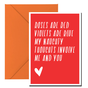 Roses Are Red Violets Are Blue My Naughty Thoughts Involve Me And You Birthday Card Roses Are Red Violets Are Blue My Naughty Thoughts Involve Me And You Birthday Card