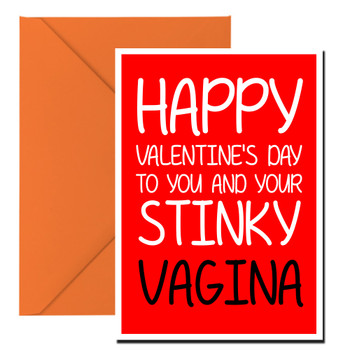 Naughty 128b Happy Valentine's Day To You And Your Stinky Vagina Birthday Card Naughty 128b Happy Valentine's Day To You And Your Stinky Vagina Birthday Card