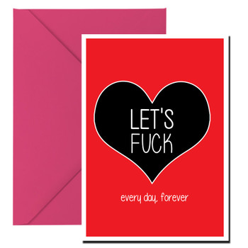 Naughty 206a Let's Fuck Birthday Card Naughty 206a Let's Fuck Birthday Card