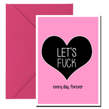 Naughty 206b Let's Fuck Birthday Card Naughty 206b Let's Fuck Birthday Card
