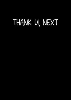 Naughty 256 Thank U, Next Birthday Card Naughty 256 Thank U, Next Birthday Card