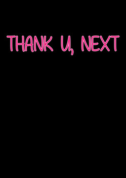 Naughty 256b Thank U, Next Birthday Card Naughty 256b Thank U, Next Birthday Card