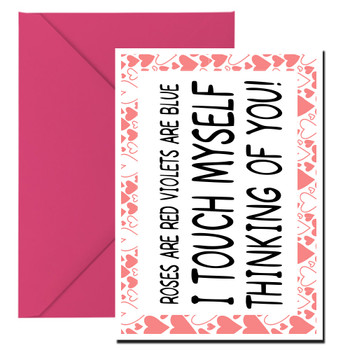 Naughty 332 Roses Are Red Violets Are Blue I Touch Myself Thinking Of You Birthday Card Naughty 332 Roses Are Red Violets Are Blue I Touch Myself Thinking Of You Birthday Card