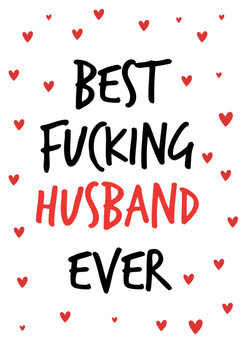 Naughty 38 Best Fucking Husband Ever Birthday Card