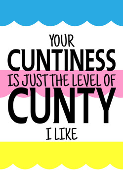 Naughty 404 Your Level Of Cuntiness Is Just The Level Of Cunty I Like Birthday Card Naughty 404 Your Level Of Cuntiness Is Just The Level Of Cunty I Like Birthday Card