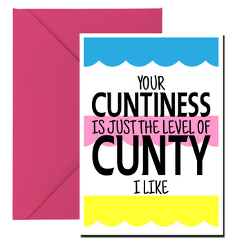 Naughty 404 Your Level Of Cuntiness Is Just The Level Of Cunty I Like Birthday Card Naughty 404 Your Level Of Cuntiness Is Just The Level Of Cunty I Like Birthday Card