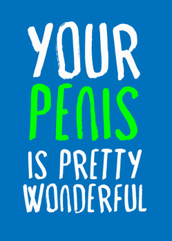 Naughty 406a Your Penis Is Wonderful Birthday Card Naughty 406a Your Penis Is Wonderful Birthday Card