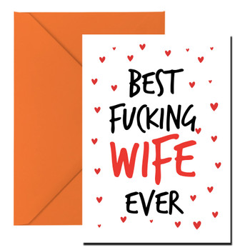 Naughty 41 Best Fucking Wife Ever Birthday Card Naughty 41 Best Fucking Wife Ever Birthday Card