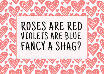 Naughty 493 Roses Are Red Violets Are Blue Fancy A Shag  Birthday Card Naughty 493 Roses Are Red Violets Are Blue Fancy A Shag  Birthday Card