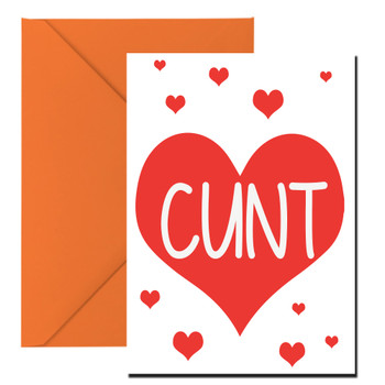 Naughty 81 Cunt Heart (Red) Birthday Card Naughty 81 Cunt Heart (Red) Birthday Card
