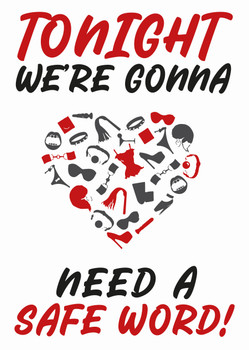 Tonight Were Gonna Need A Safe Word Birthday Card Tonight Were Gonna Need A Safe Word Birthday Card