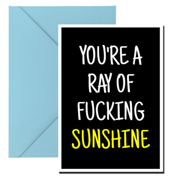 Naughty 348a You're A Ray Of Fucking Sunshine Birthday Card Naughty 348a You're A Ray Of Fucking Sunshine Birthday Card