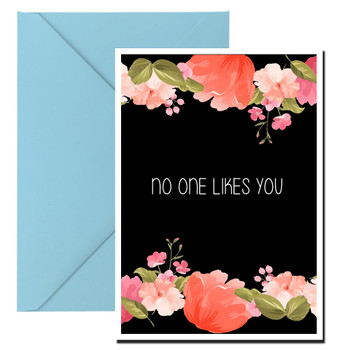 Naughty 219a No One Likes You Birthday Card Naughty 219a No One Likes You Birthday Card